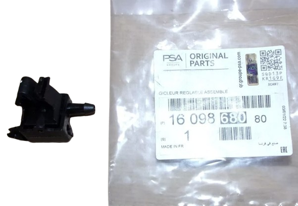 Dysza Spryskiwacza Szyby Przód Citroen Peugeot 1609868080 Oryginał ORG 1609868080