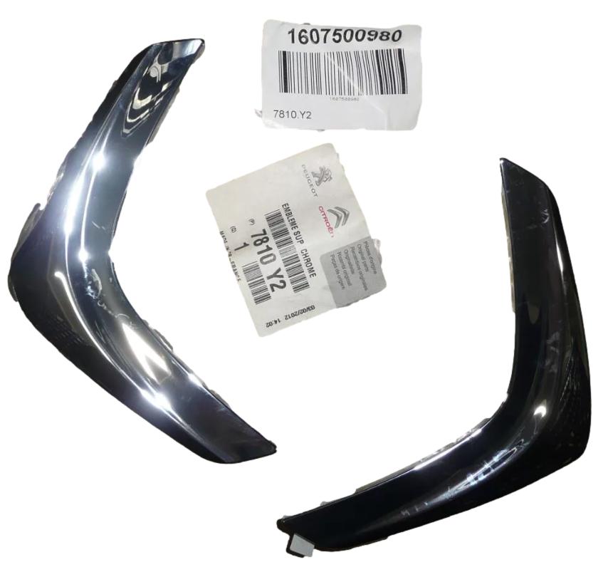 Emblemat Logo Przód Citroen Peugeot 1607500980 Oryginał ORG 1607500980