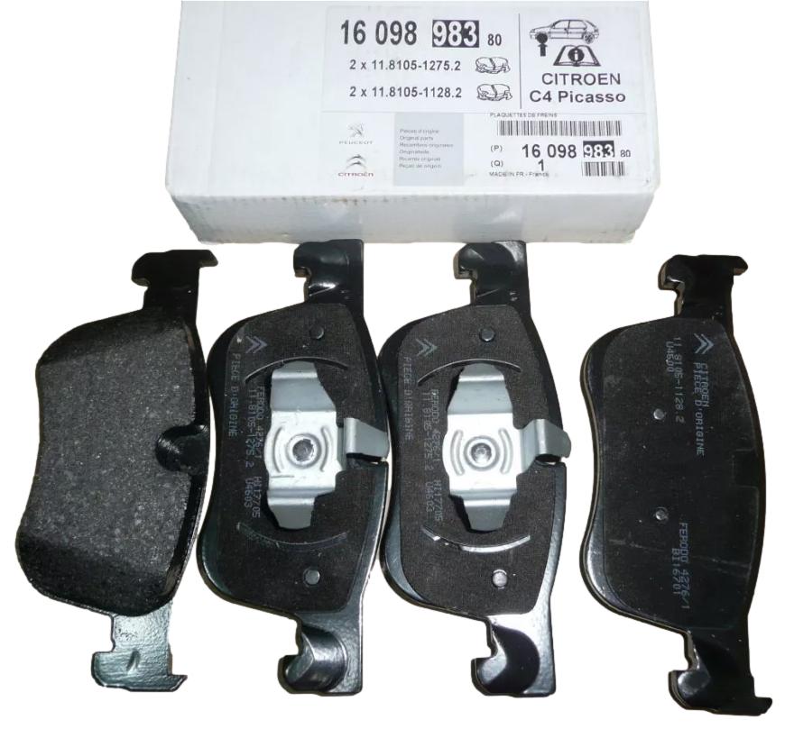 Klocki Hamulcowe Citroen Peugeot 1609898380 Oryginał ORG 1609898380