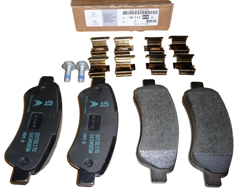 Klocki Hamulcowe Tył Citroen Peugeot 1611140880 Oryginał ORG 1611140880