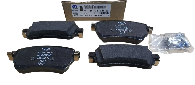 Klocki Hamulcowe Tył Citroen Peugeot 1673603880 Oryginał ORG 1673603880