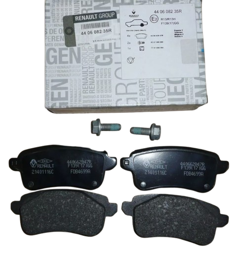 Klocki Hamulcowe Tył Renault Dacia 440608235R Oryginał ORG 440608235R