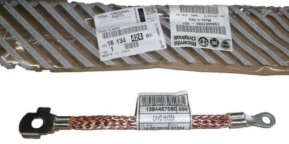 Przewód Masowy Citroen Peugeot 1613442480 Oryginał ORG 1613442480
