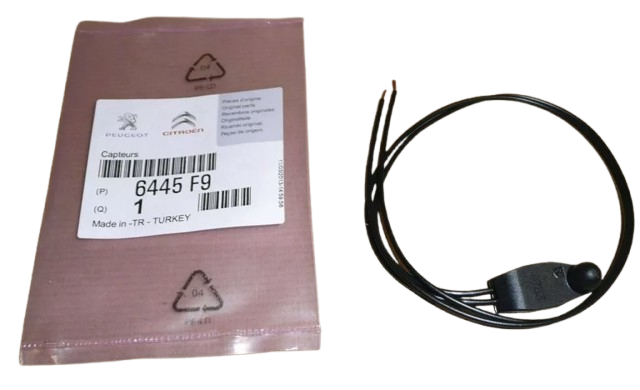 Czujnik Temperatury Zewnętrznej W Lusterku Citroen Peugeot 6445F9 Oryginał ORG 6445F9