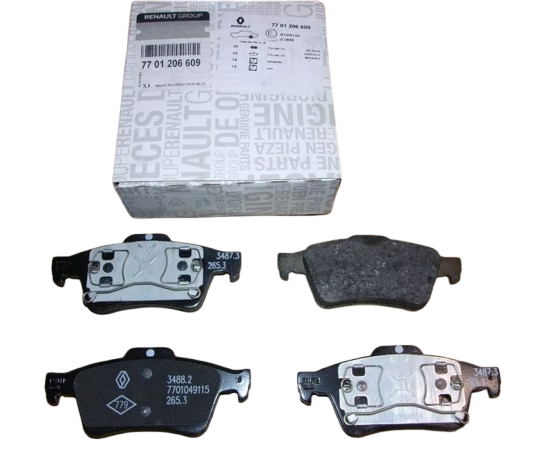 Klocki Hamulcowe Tył Renault Dacia 7701206609 Oryginał ORG 7701206609