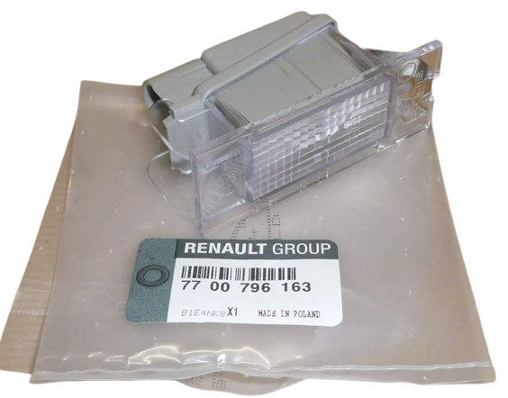 Lampka Tablicy Rejestracyjnej Renault Dacia 7700796163 Oryginał ORG 7700796163