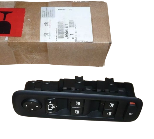 Panel Przełącznik Szyb Citroen Peugeot 6554Ry Oryginał ORG 6554RY