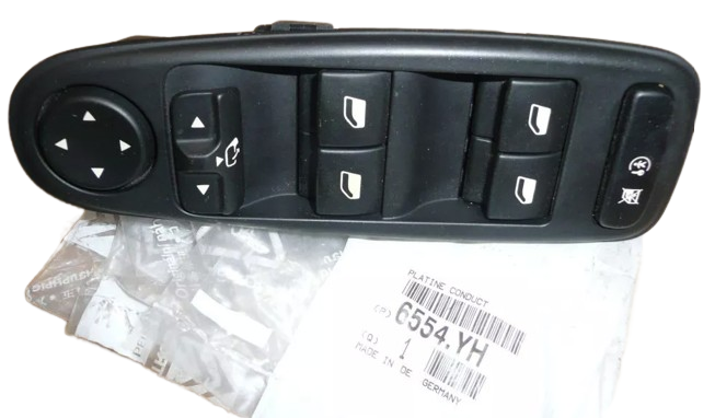 Panel Przełącznik Szyb Citroen Peugeot 6554Yh Oryginał ORG 6554YH