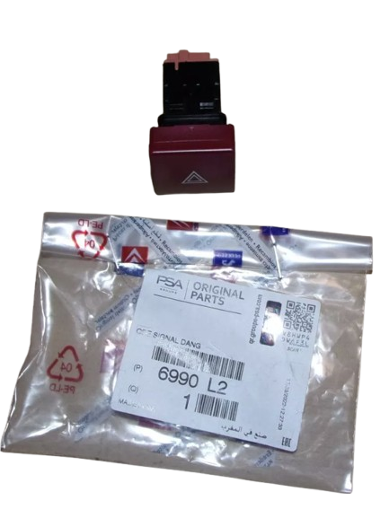 Włącznik Świateł Awaryjnych Citroen Peugeot 6990L2 Oryginał ORG 6990L2