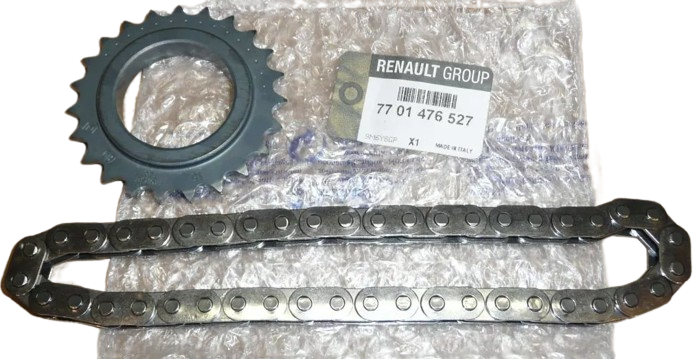 Zestaw Łańcuch Pompy Oleju Renault Dacia 7701476527 Oryginał ORG 7701476527