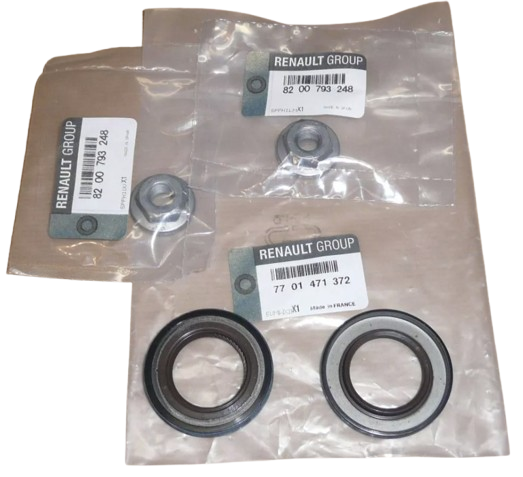 Zestaw Uszczelniaczy Nakrętki Renault Dacia 7701471372 Oryginał ORG 7701471372