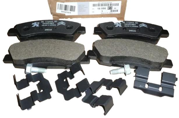 Klocki Hamulcowe Przód Citroen Peugeot 1608691380 Oryginał 1608691380