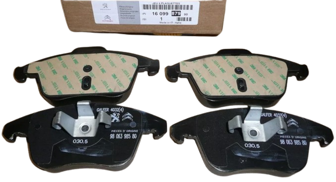 Klocki Hamulcowe Przód Citroen Peugeot 1609987980 Oryginał 1609987980