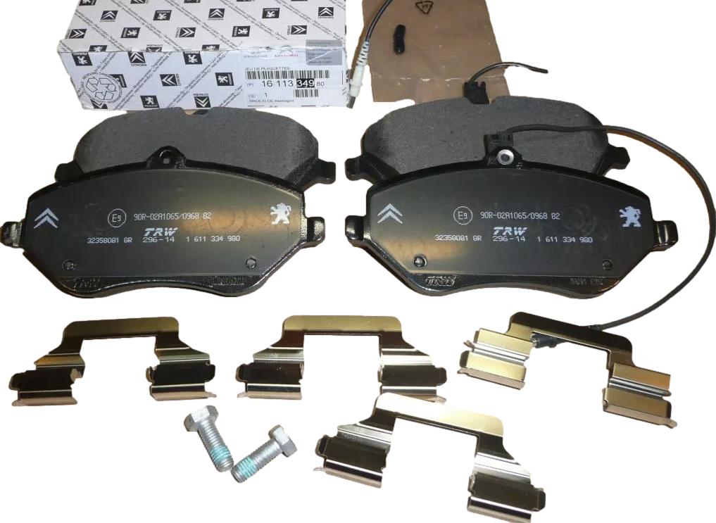 Klocki Hamulcowe Przód Citroen Peugeot 1611334980 Oryginał 1611334980