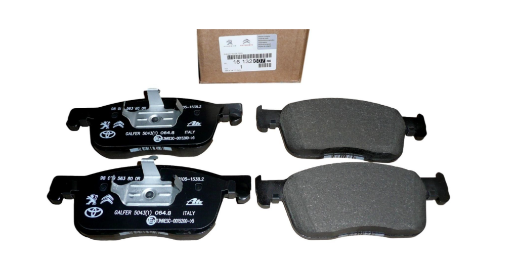 Klocki Hamulcowe Przód Citroen Peugeot 1613260780 Oryginał 1613260780