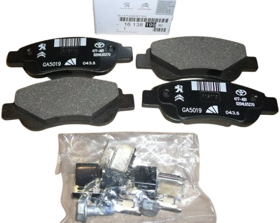 Klocki Hamulcowe Przód Citroen Peugeot 1613819980 Oryginał 1613819980