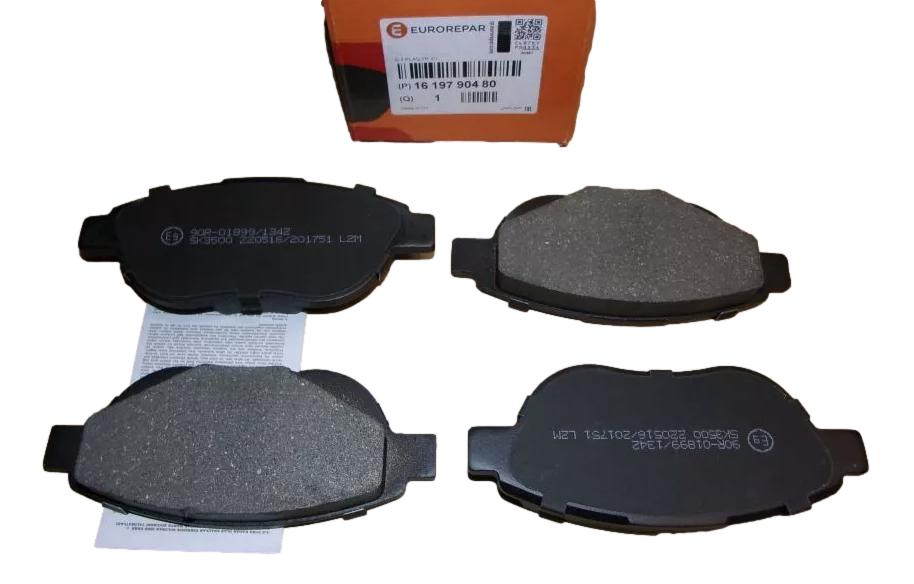 Klocki Hamulcowe Przód Citroen Peugeot 1619790480 Eurorepar 1619790480