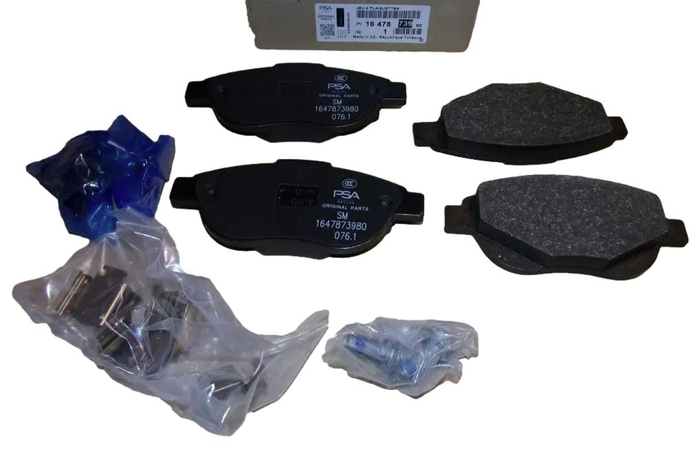 Klocki Hamulcowe Przód Citroen Peugeot 1647873980 Oryginał 1647873980