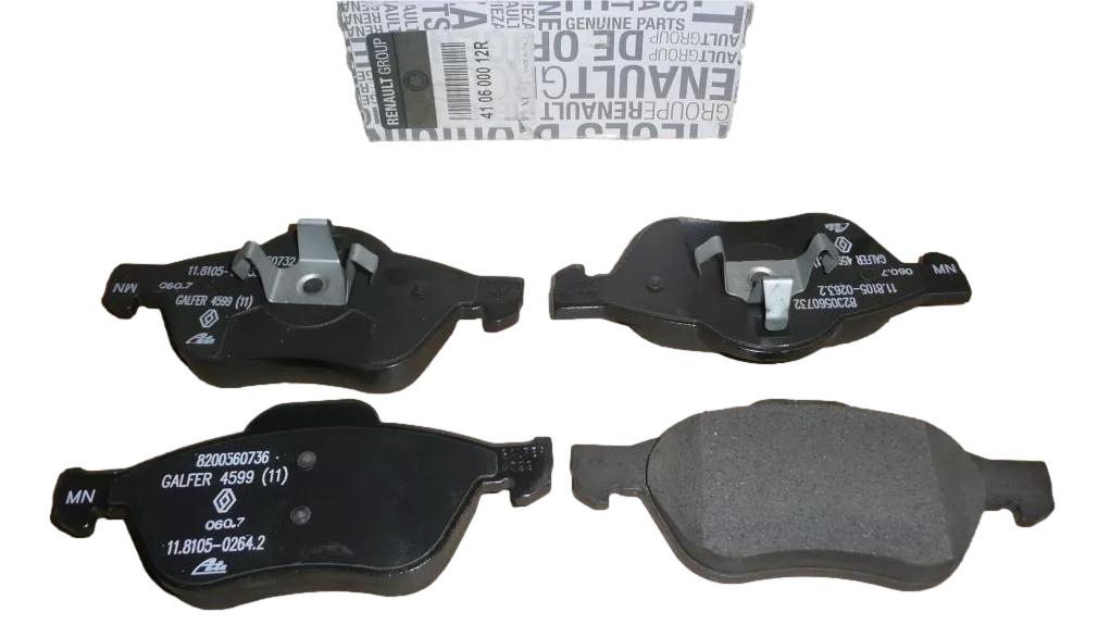 Klocki Hamulcowe Przód Renault Dacia 410600012R Oryginał 410600012R