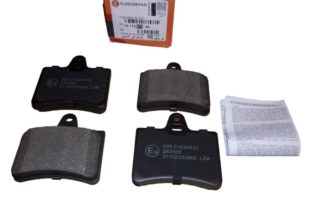 Klocki Hamulcowe Tył Citroen Peugeot 1617257280 Eurorepar 1617257280