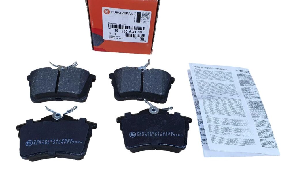 Klocki Hamulcowe Tył Citroen Peugeot 1623063180 Eurorepar 1623063180