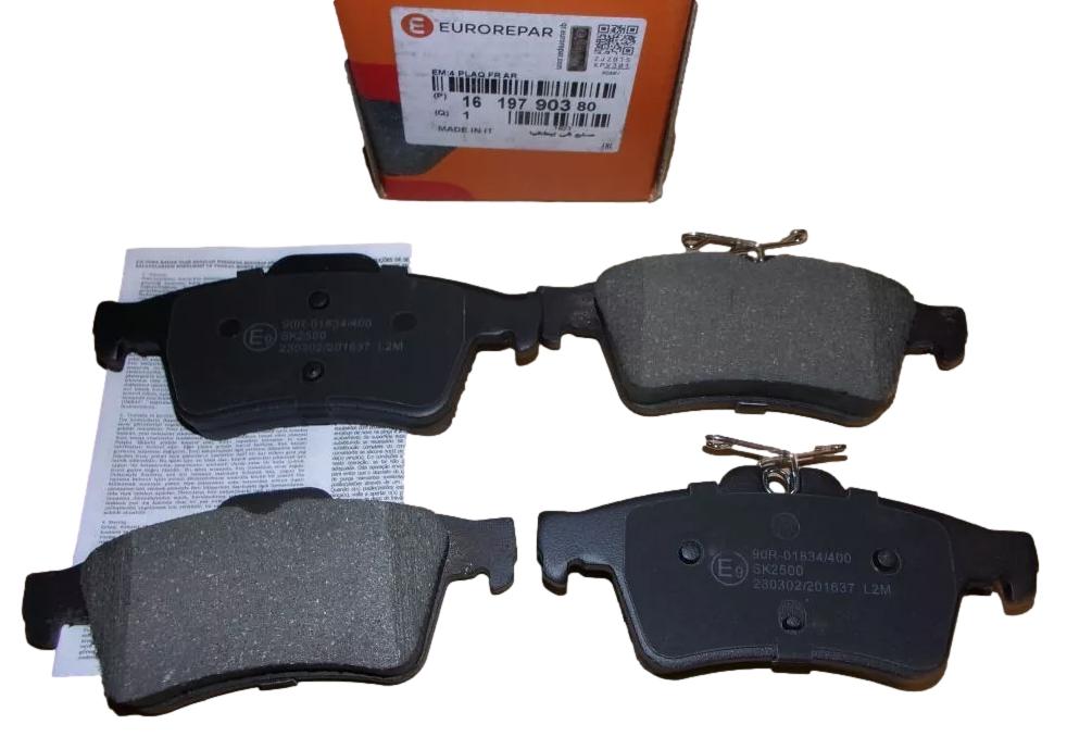 Klocki Hamulcowe Tył Citroen Peugeot1619790380 Eurorepar 1619790380