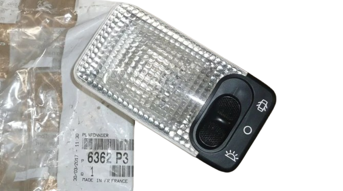 Lampka Oświetlenia Kabiny Citroen Peugeot 6362P3 Oryginał ORG 6362P3