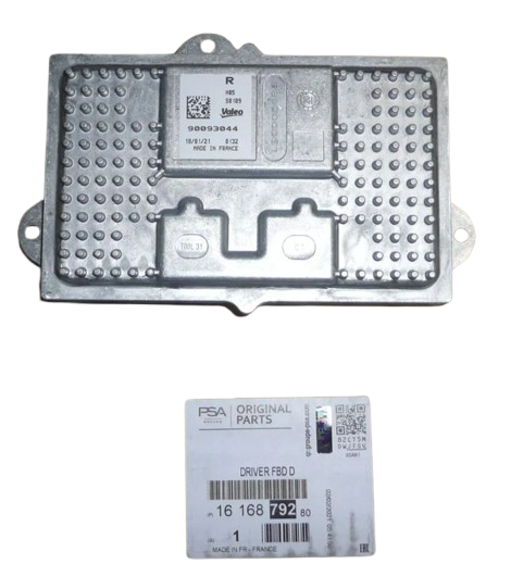 Moduł Reflektora Prawy Citroen Peugeot 1616879280 Oryginał 1616879280