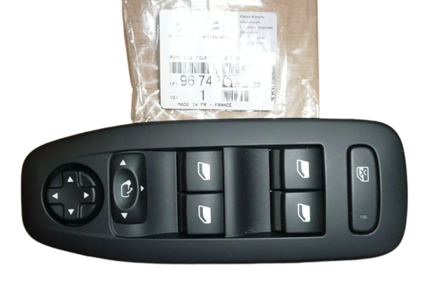 Panel Przłącznik Szyb Citroen Peugeot 96749624Zd Oryginał ORG 96749624ZD