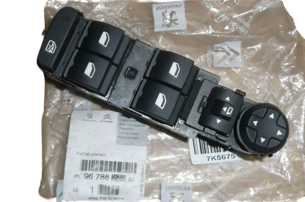 Panel Przłącznik Szyb Citroen Peugeot 96788273Zd Oryginał ORG 96788273ZD