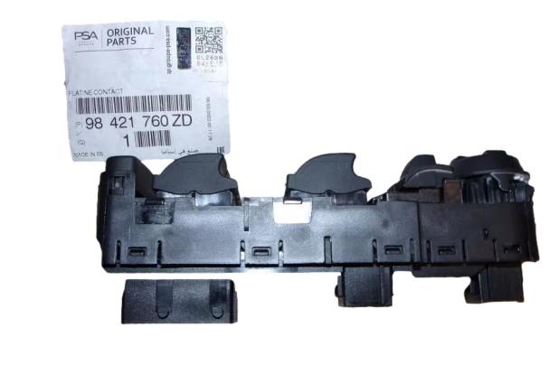Panel Przłącznik Szyb Citroen Peugeot 98421760Zd Oryginał ORG 98421760ZD