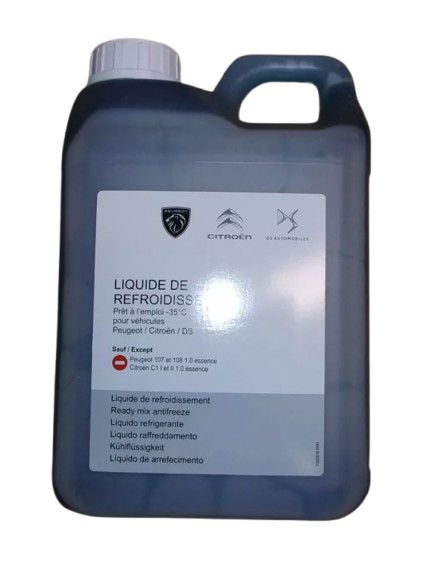 Płyn Chłodniczy 2L Citroen Peugeot 1637756380 Oryginał ORG 1637756380