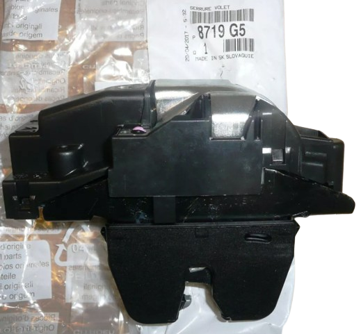 Rygiel Zamek Citroen Peugeot 8719G5 Oryginał ORG 8719G5