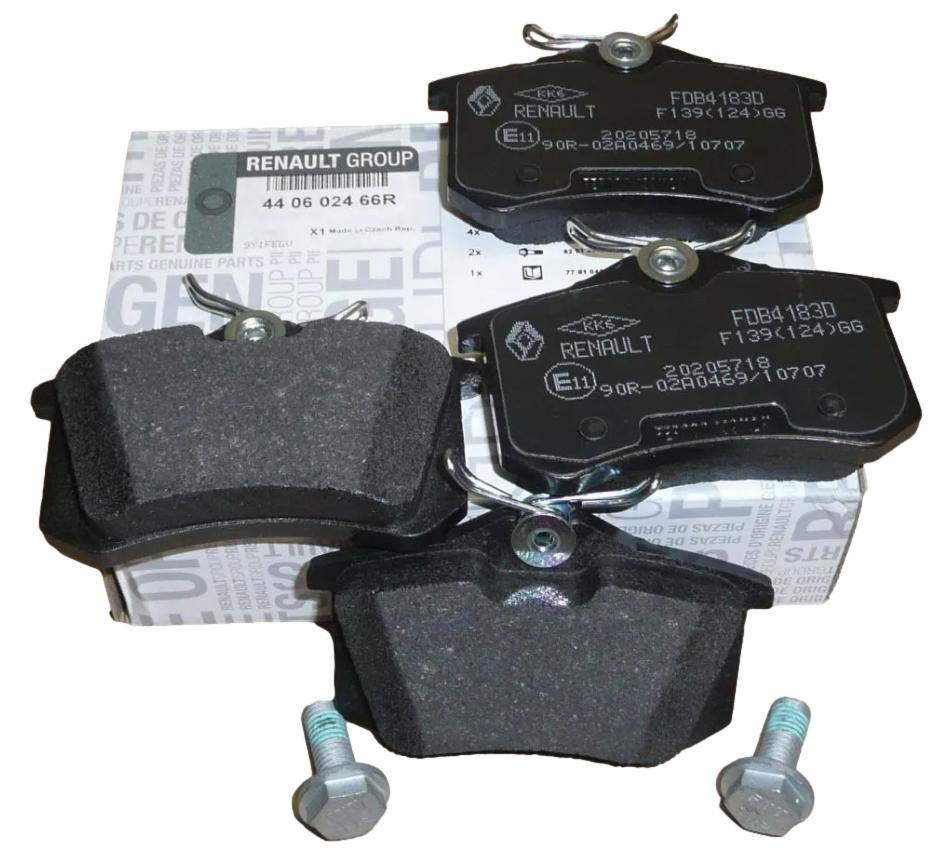 Klocki Hamulcowe Tył Renault 440602466R Oryginał 440602466R