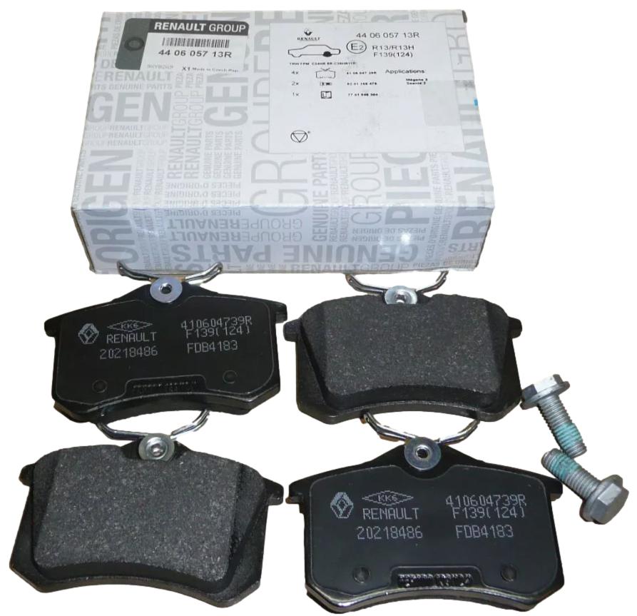 Klocki Hamulcowe Tył Renault 440605713R Oryginał 440605713R