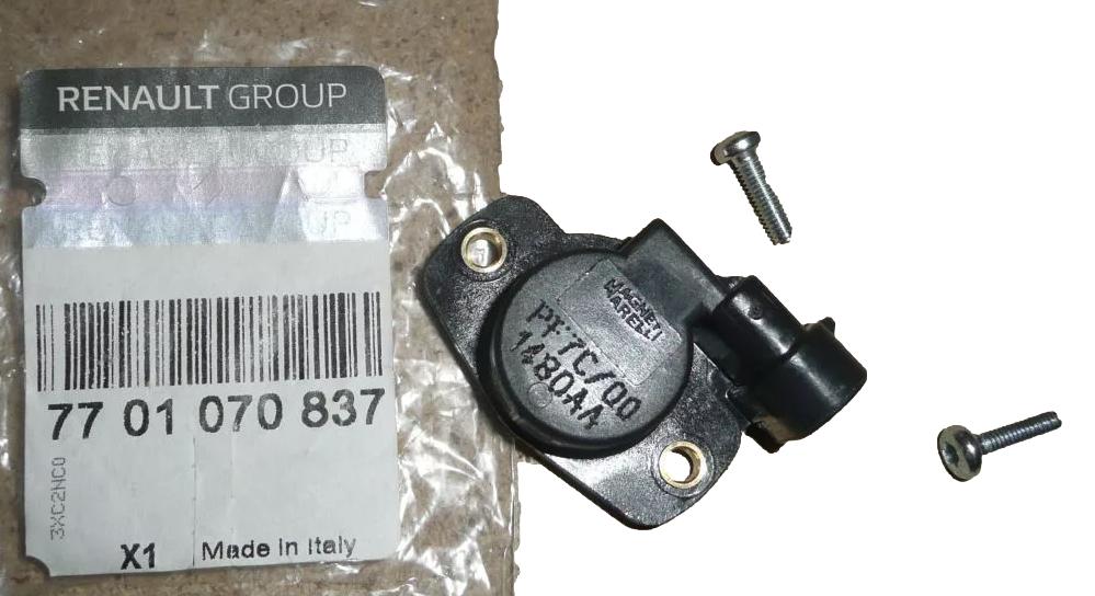 Czujnik Przepustnicy Renault Dacia 7701070837 Oryginał 7701070837