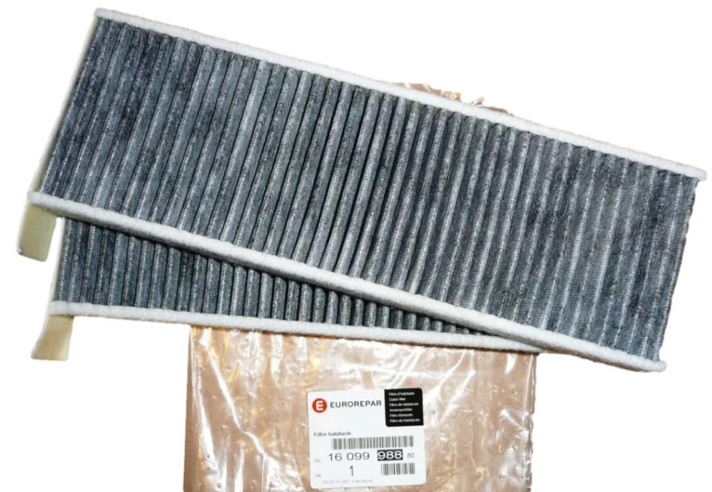 Filtr Kabinowy Węglowy Citroen Peugeot 1609998880 Eurorepar EURO 1609998880
