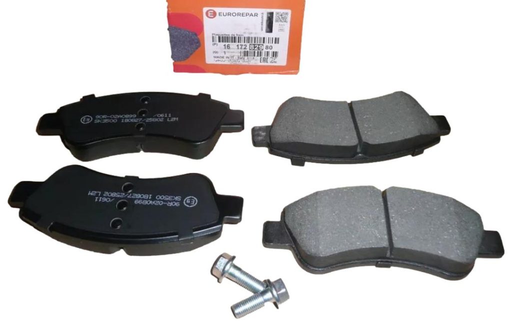 Klocki Hamulcowe Citroen Peugeot 1617282980 Eurorepar EURO 1617282980