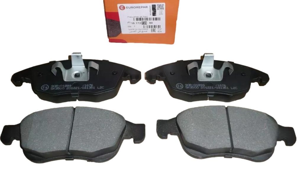 Klocki Hamulcowe Przód Citroen Peugeot 1617272980 Eurorepar EURO 1617272980