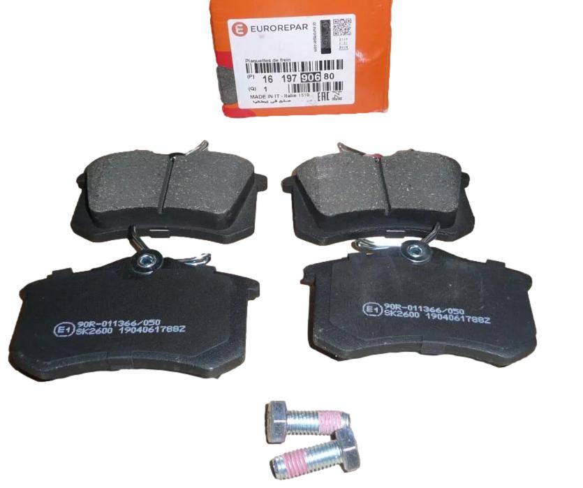 Klocki Hamulcowe Tył Citroen Peugeot 1619790680 Eurorepar EURO 1619790680