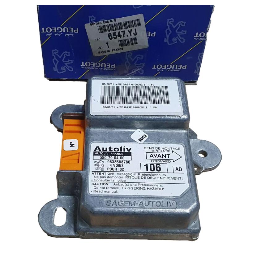 Moduł Poduszek Powietrznych AIRBAG 6547YJ Oryginał Citroen Peugeot 6547.YJ