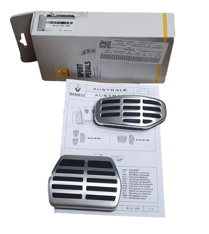 Nakładki Na Pedały Renault Dacia 465318779R Oryginał 465318779R