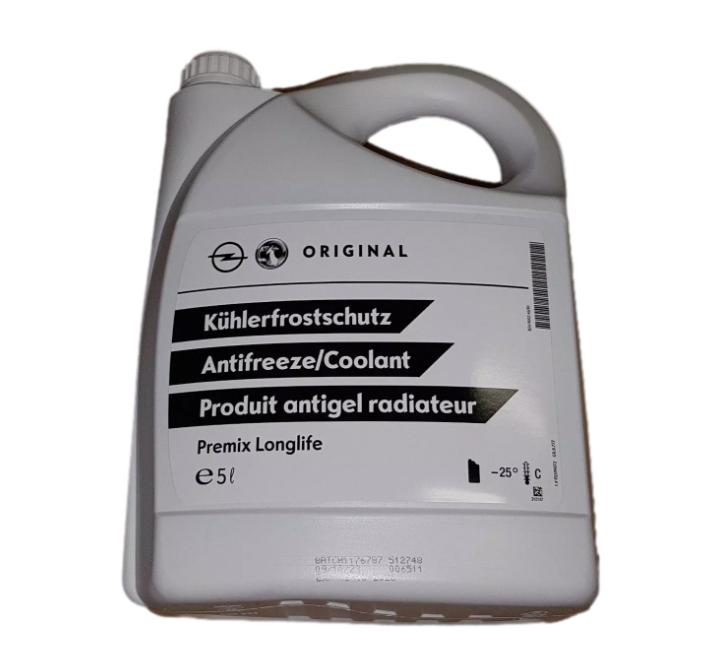 Płyn Chłodniczy 5L Niebieski Opel 95599872 Oryginał 95599872