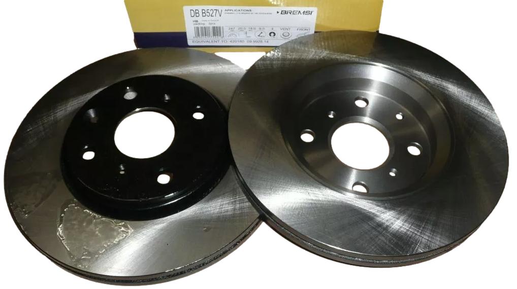 Tarcza Hamulcowa Przód 1613819880 Citroen Peugeot Bremsi BRE DBB527V