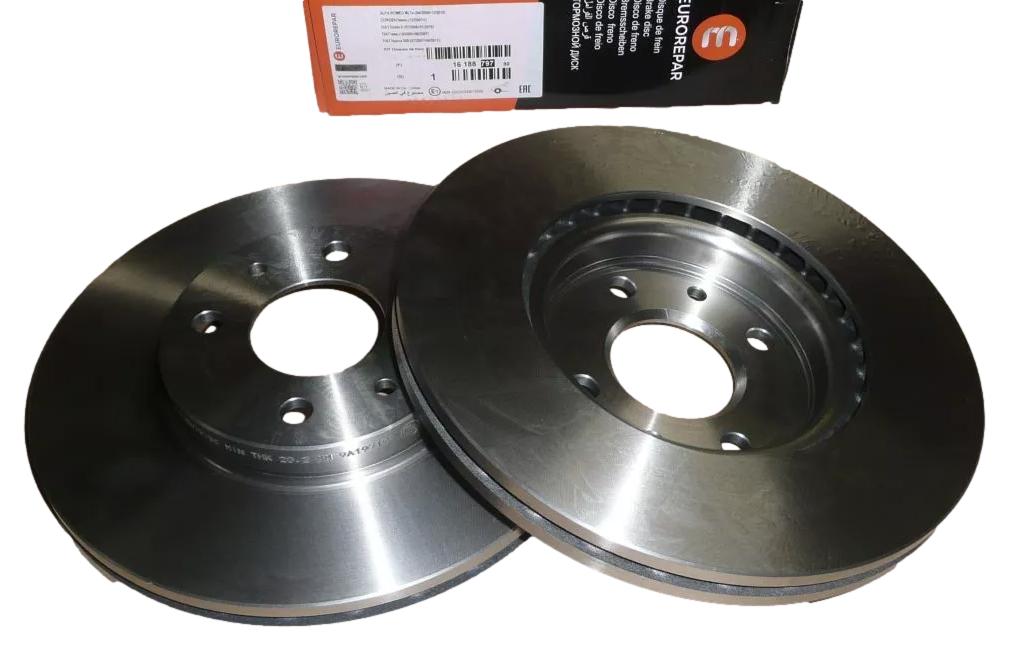 Tarcza Hamulcowa Przód 1618879780 Citroen Peugeot Eurorepar 1618879780