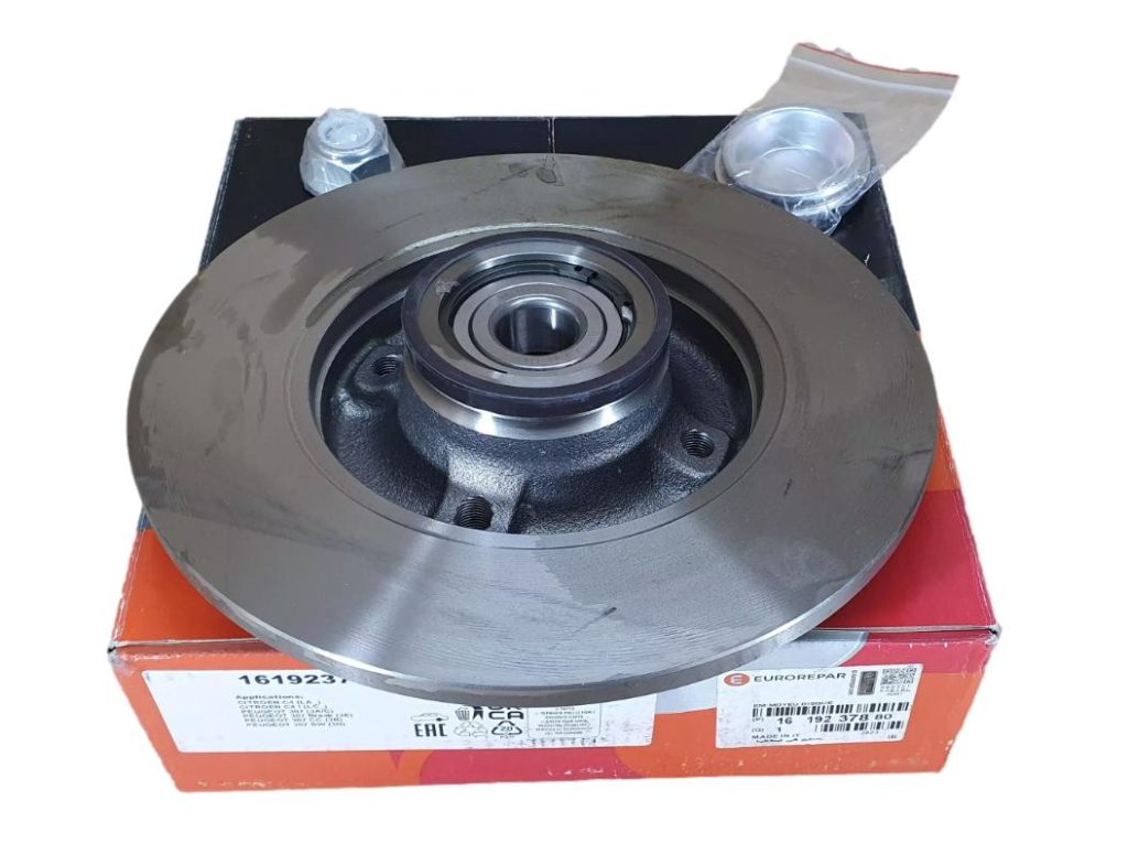 Tarcza Hamulcowa Tył 1619237880 Citroen Peugeot Eurorepar 1619237880