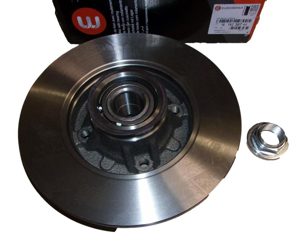 Tarcza Hamulcowa Tył 1619238780 Citroen Peugeot Eurorepar 1619238780