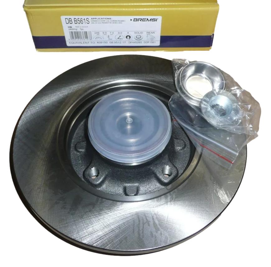 Tarcza Hamulcowa Tył 4246Z9 Citroen Peugeot Bremsi BRE DBB561S