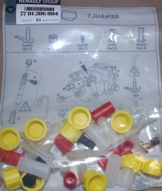 Zaślepki Renault Dacia 7701206804 Oryginał 7701206804