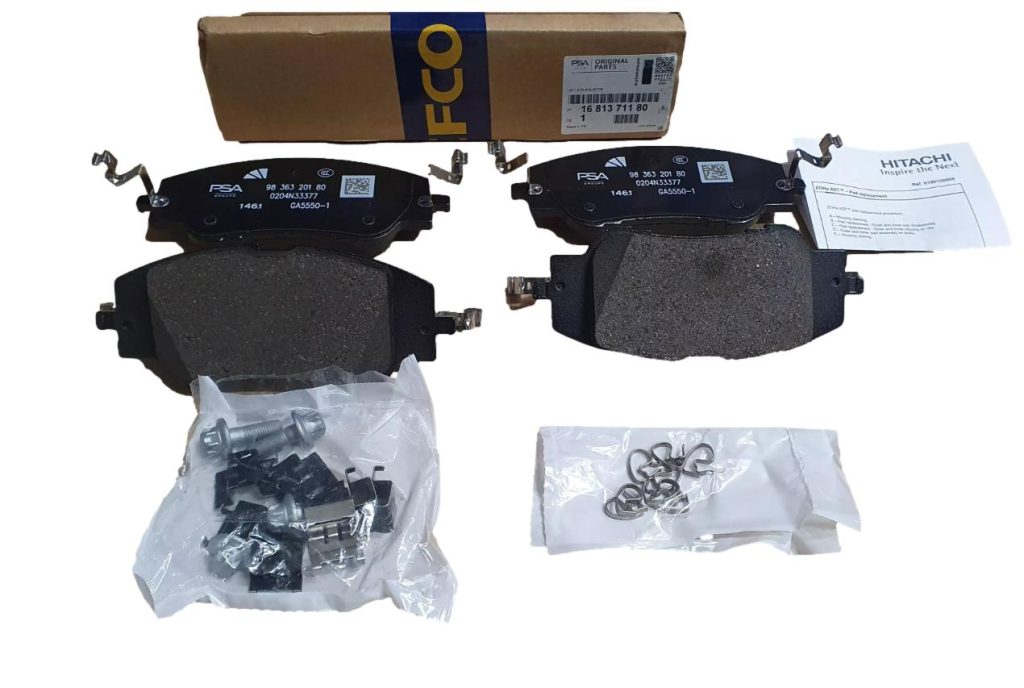 Klocki Hamulcowe Przód Citroen Peugeot 1681371180 Oryginał ORG 1681371180